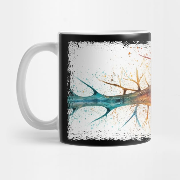 Abstract Human nerve cell by erzebeth